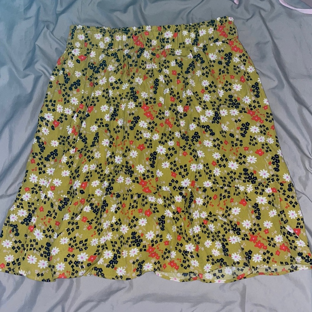 LOFT floral skirt